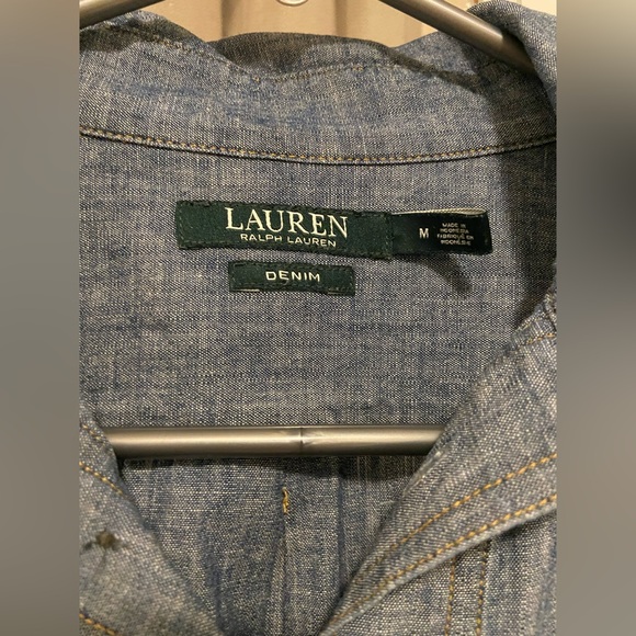 Ralph Lauren chambray longline tunic - Picture 2 of 4